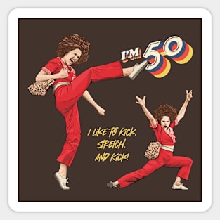 Sally Omalley, I'm 50th Birthday Sticker